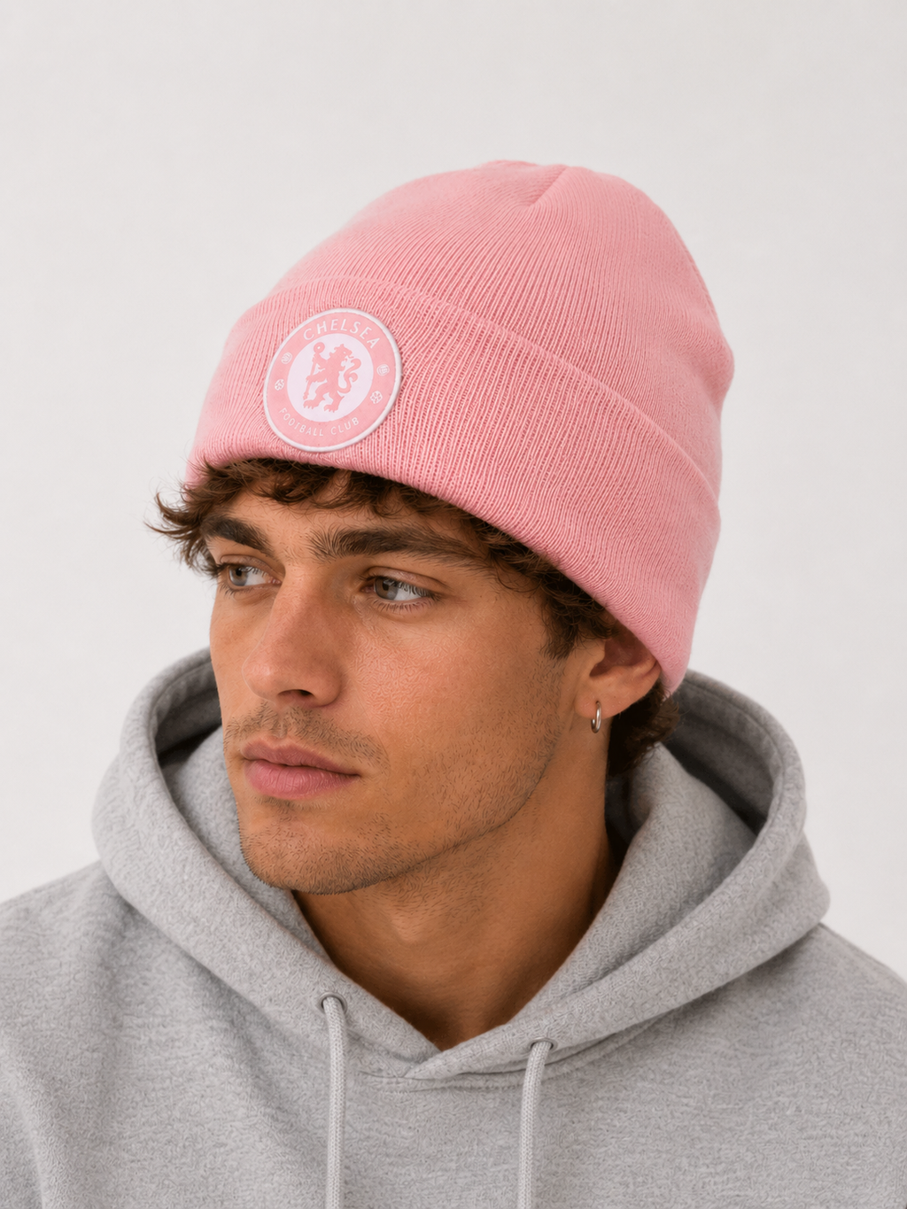 Chelsea Pink Cuffed Beanie
