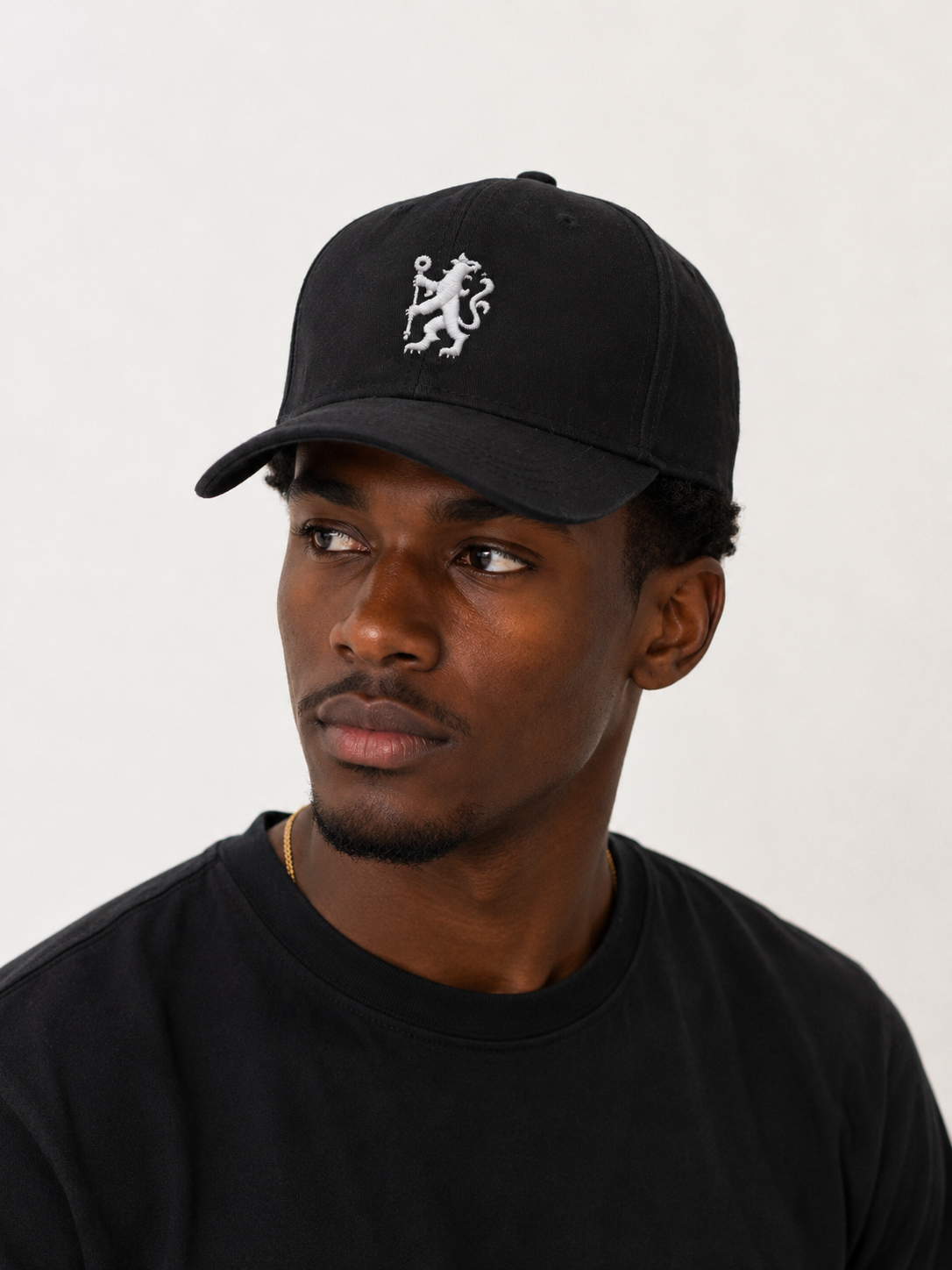 Chelsea Black White Lion Baseball Cap