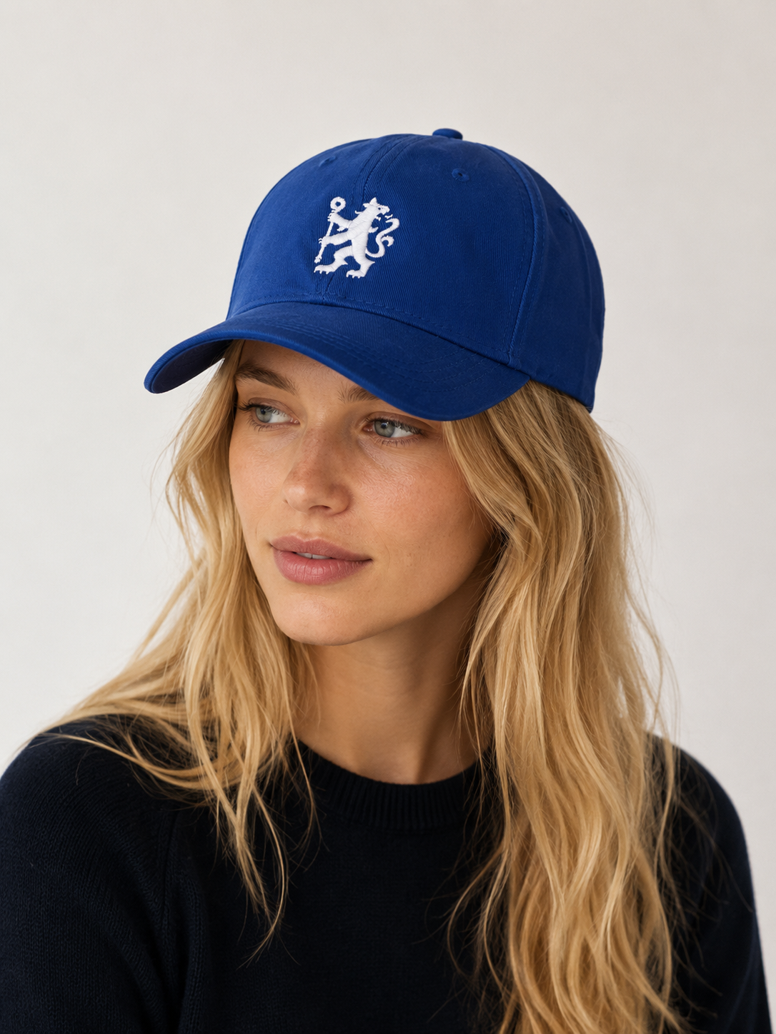 Chelsea Blue White Lion Baseball Cap