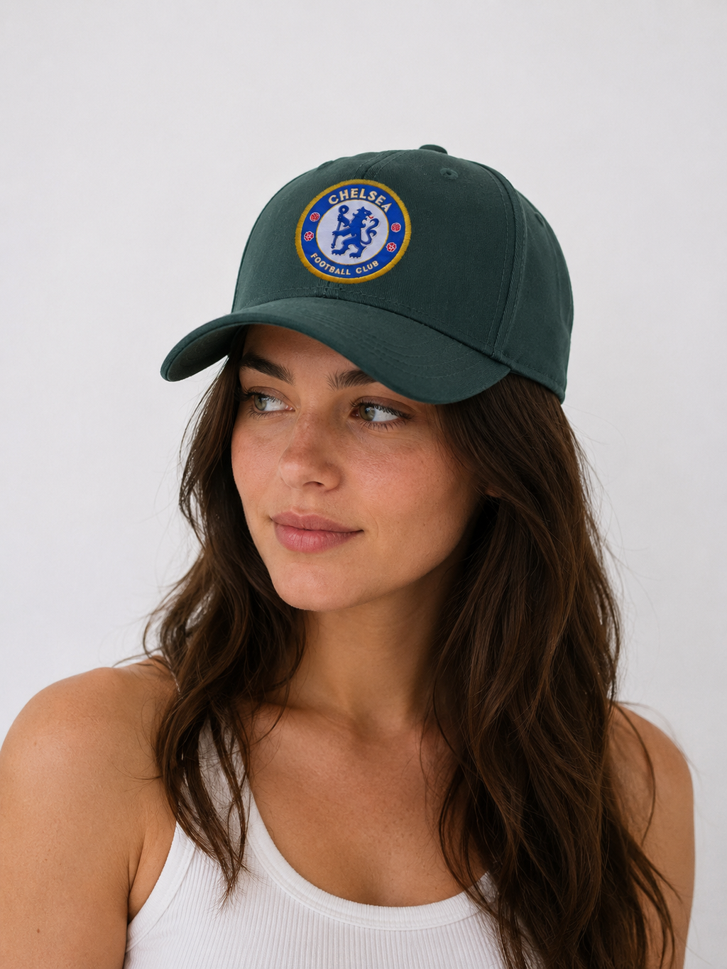 Chelsea Dark Green Crest Baseball Cap