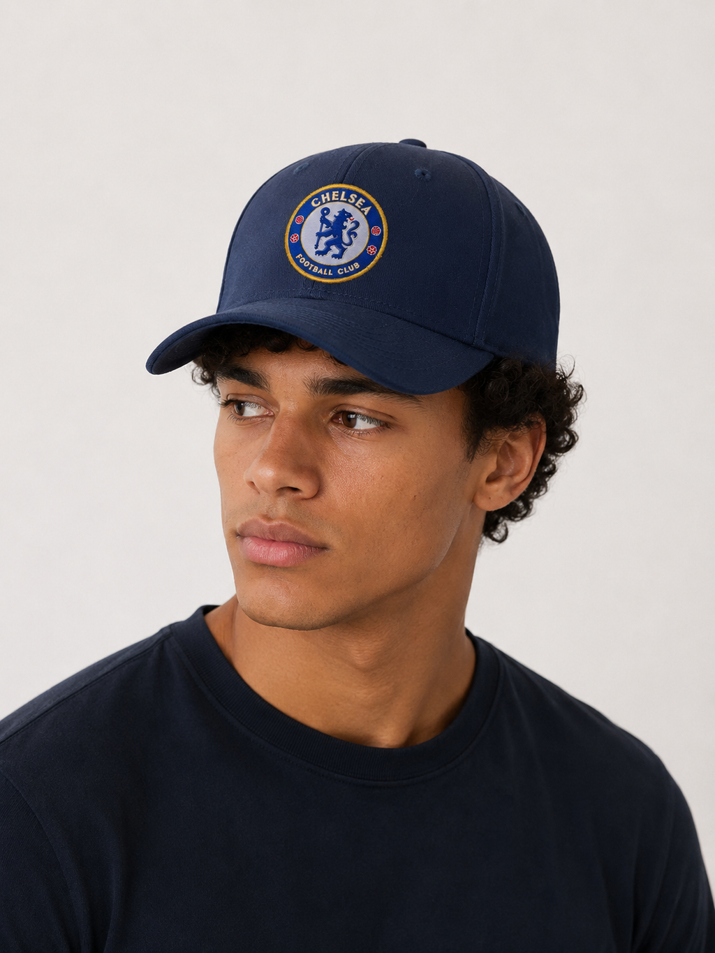 Chelsea Navy Blue Crest Baseball Cap
