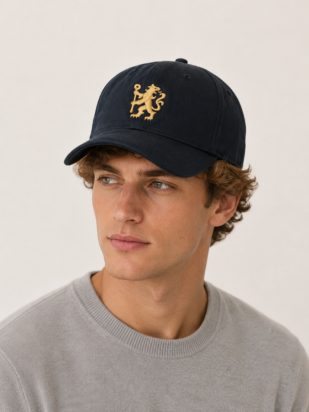Chelsea Black Gold Lion Baseball Cap