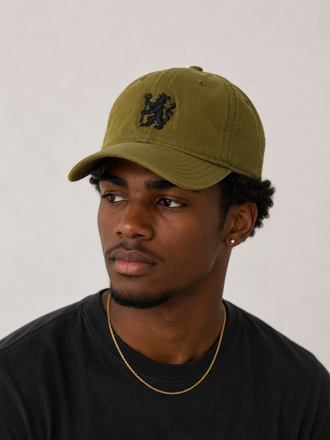 Chelsea Army Green Navy Lion Baseball Cap