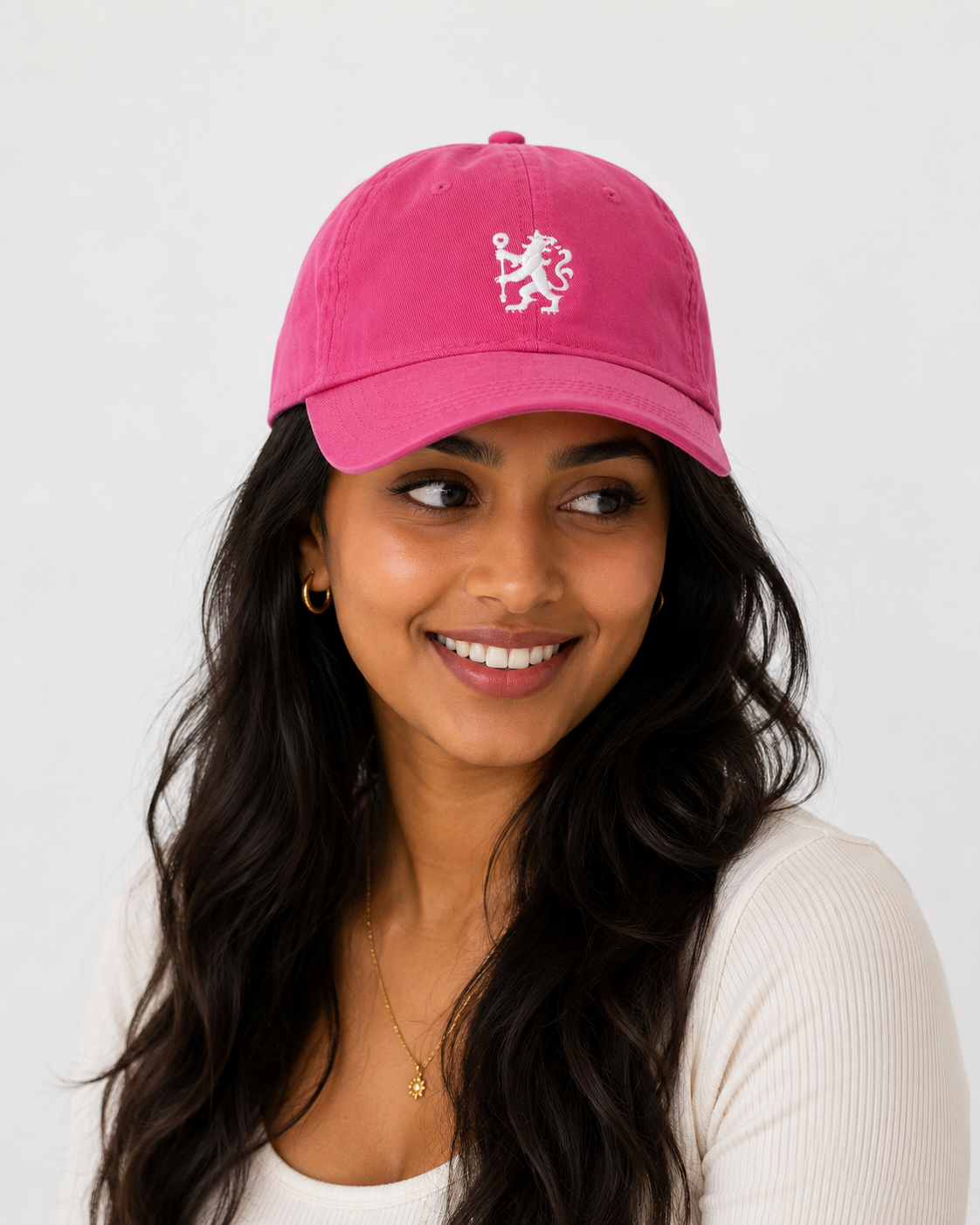 Chelsea Pink White Lion Baseball Cap