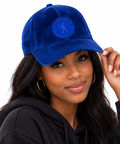 Chelsea Blue Velour Baseball Cap