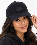 Chelsea Black Velour Baseball Cap