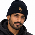 Chelsea Navy Gold Lion Beanie