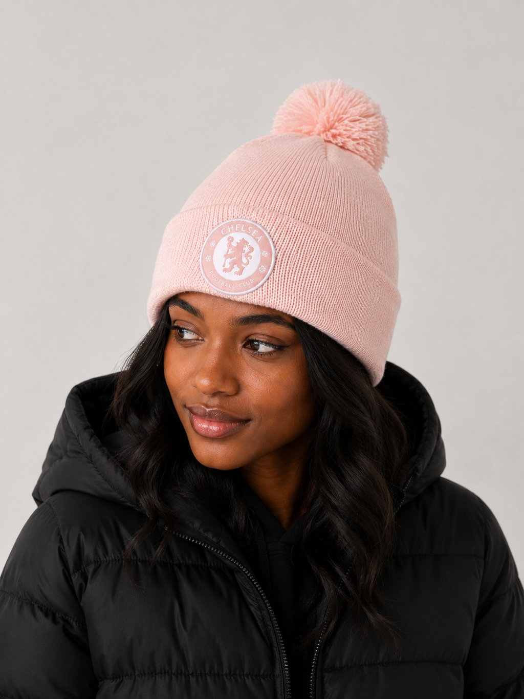 Chelsea Pink Bobble Hat