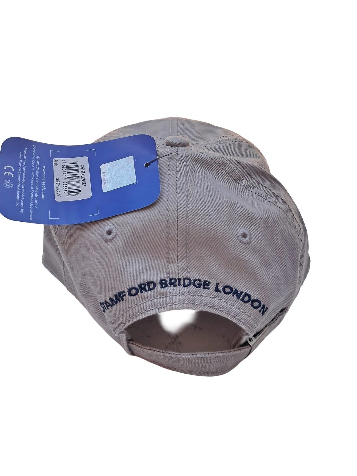 Chelsea Light Grey Navy Lion Baseball Cap