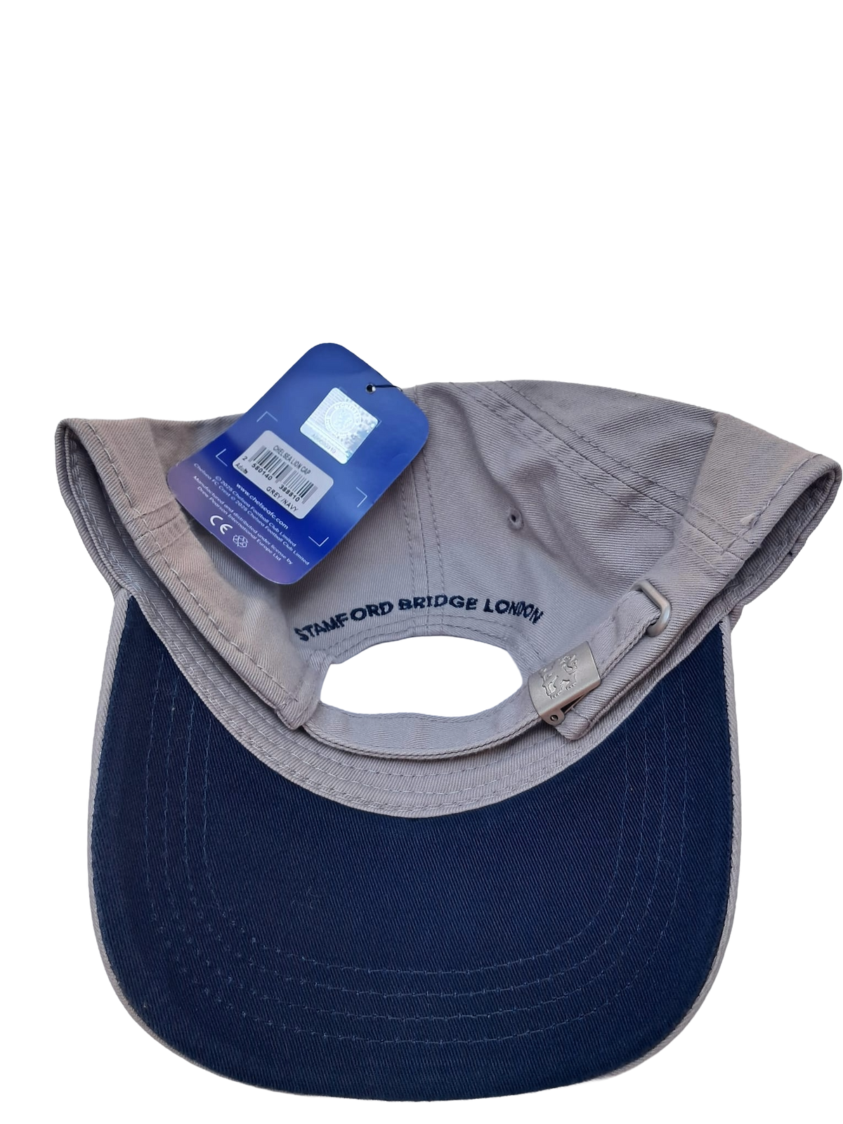Chelsea Light Grey Navy Lion Baseball Cap