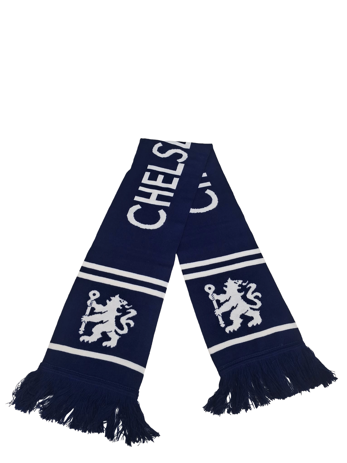 Chelsea Official Navy White Lion Scarf