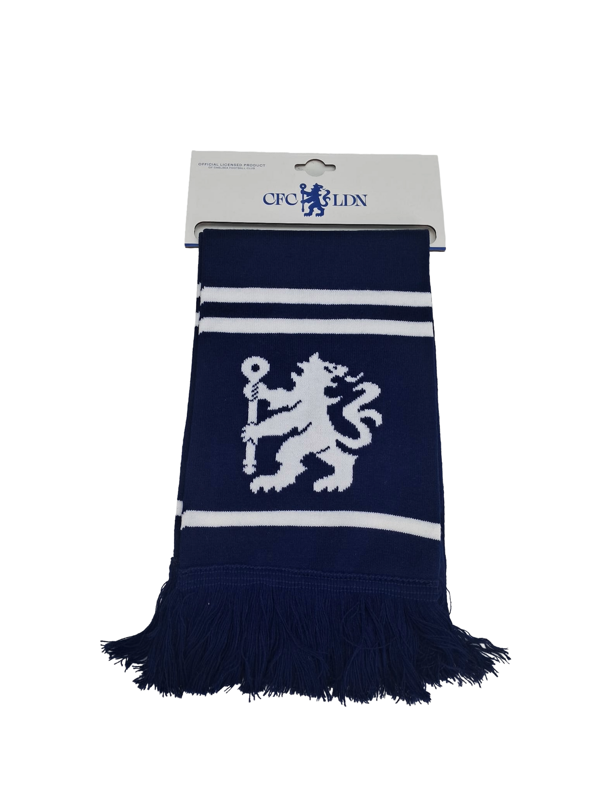 Chelsea Official Navy White Lion Scarf